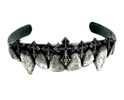 Vampire Fang Cuff in Sterling Silver