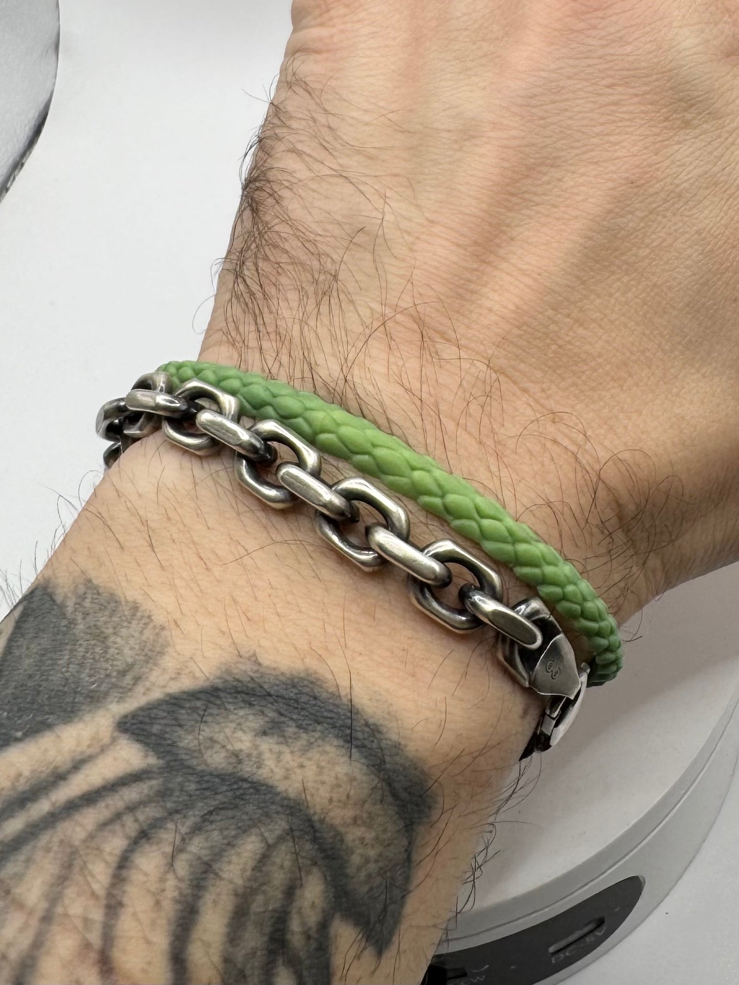 TO BE CAST - Snake Skin Bracelet In sterling Silver