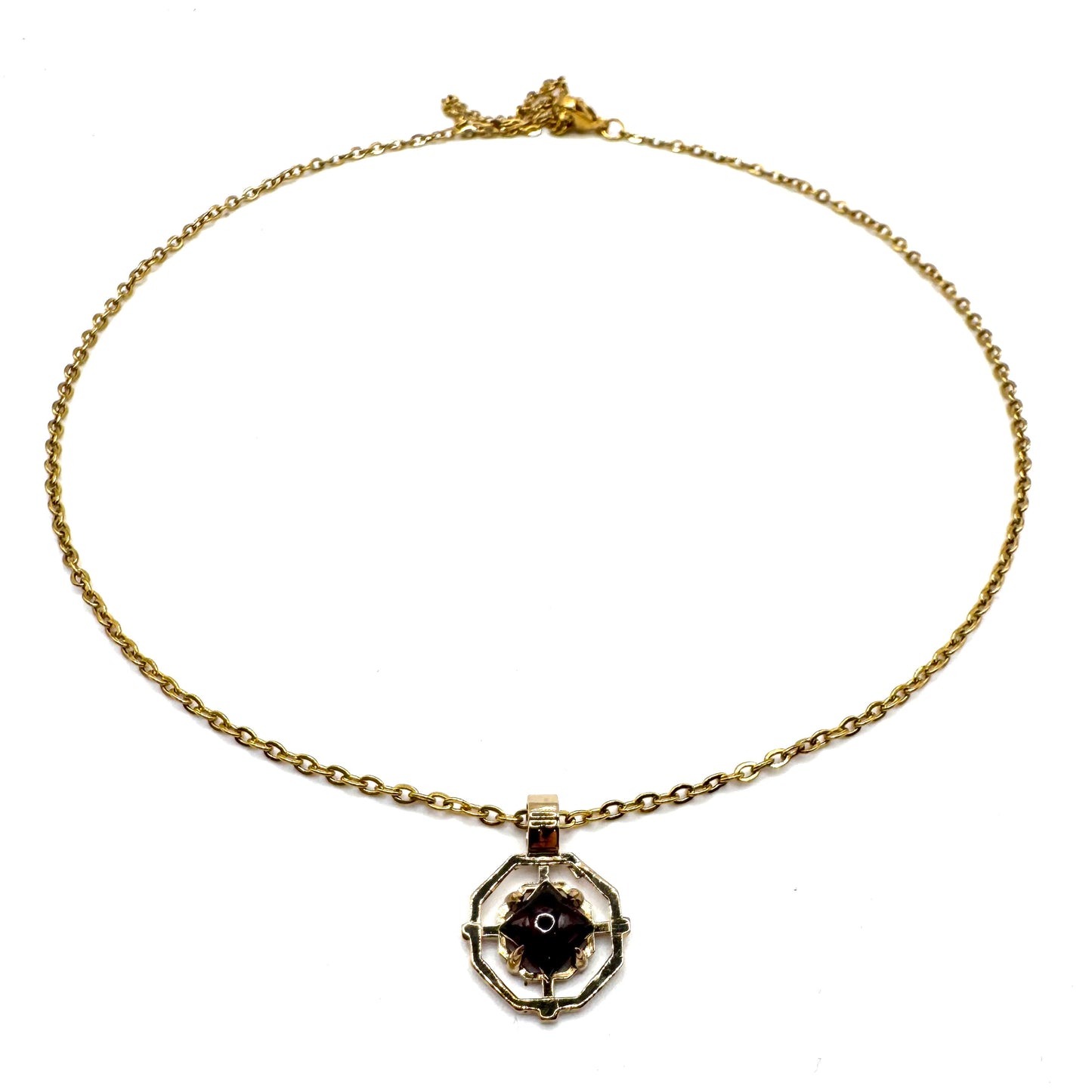 Sanctum Pendant In Garnet And Bronze