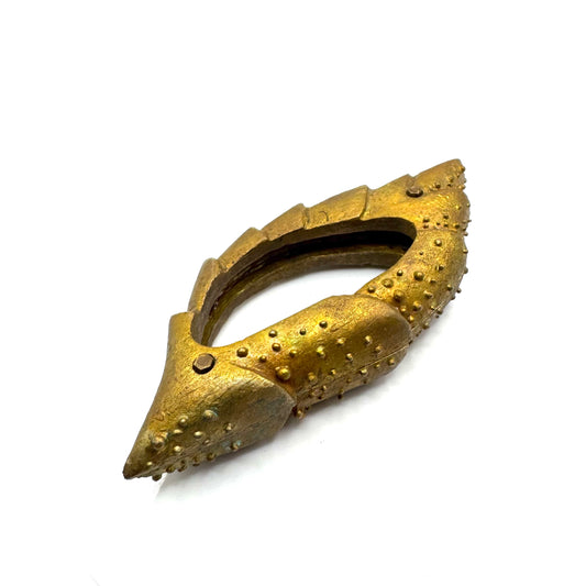 Bisect Bronze Brutalist Ring