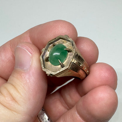 Citadel Ring With Aventurine in Bronze