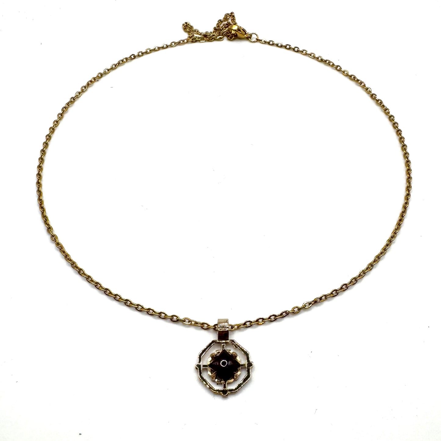 Sanctum Pendant In Garnet And Bronze
