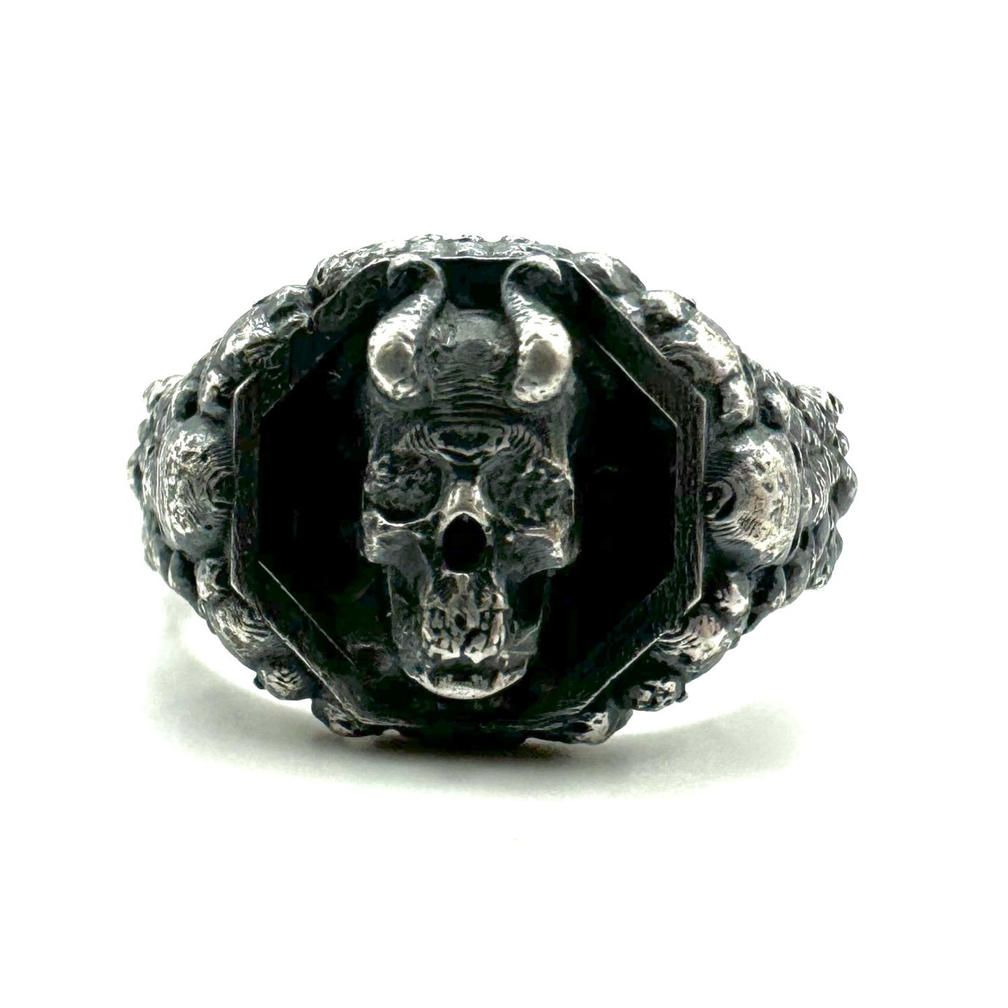 Infernal Wrath Wax Seal Ring in Sterling Silver