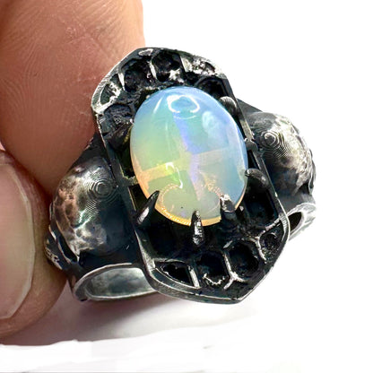 Ring of the Veil in Sterling Silver and Opal