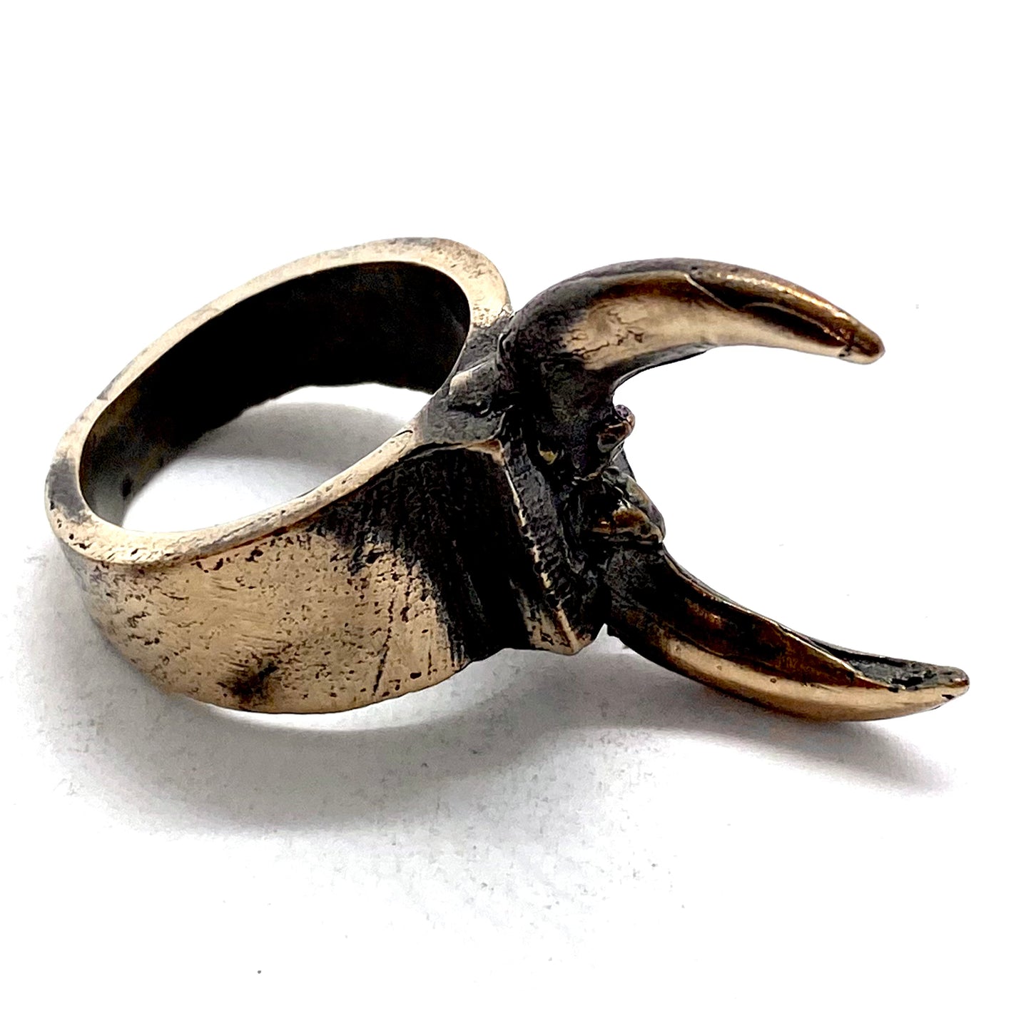 Bronze Brutalist Ring