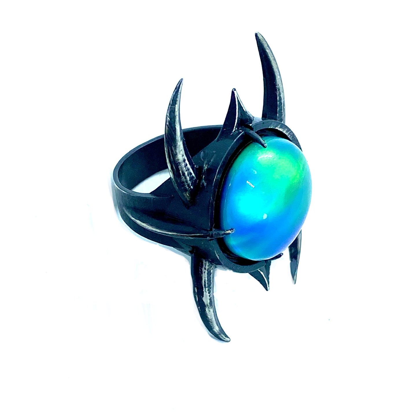 Icerend Aurora Opal Ring Sterling Silver