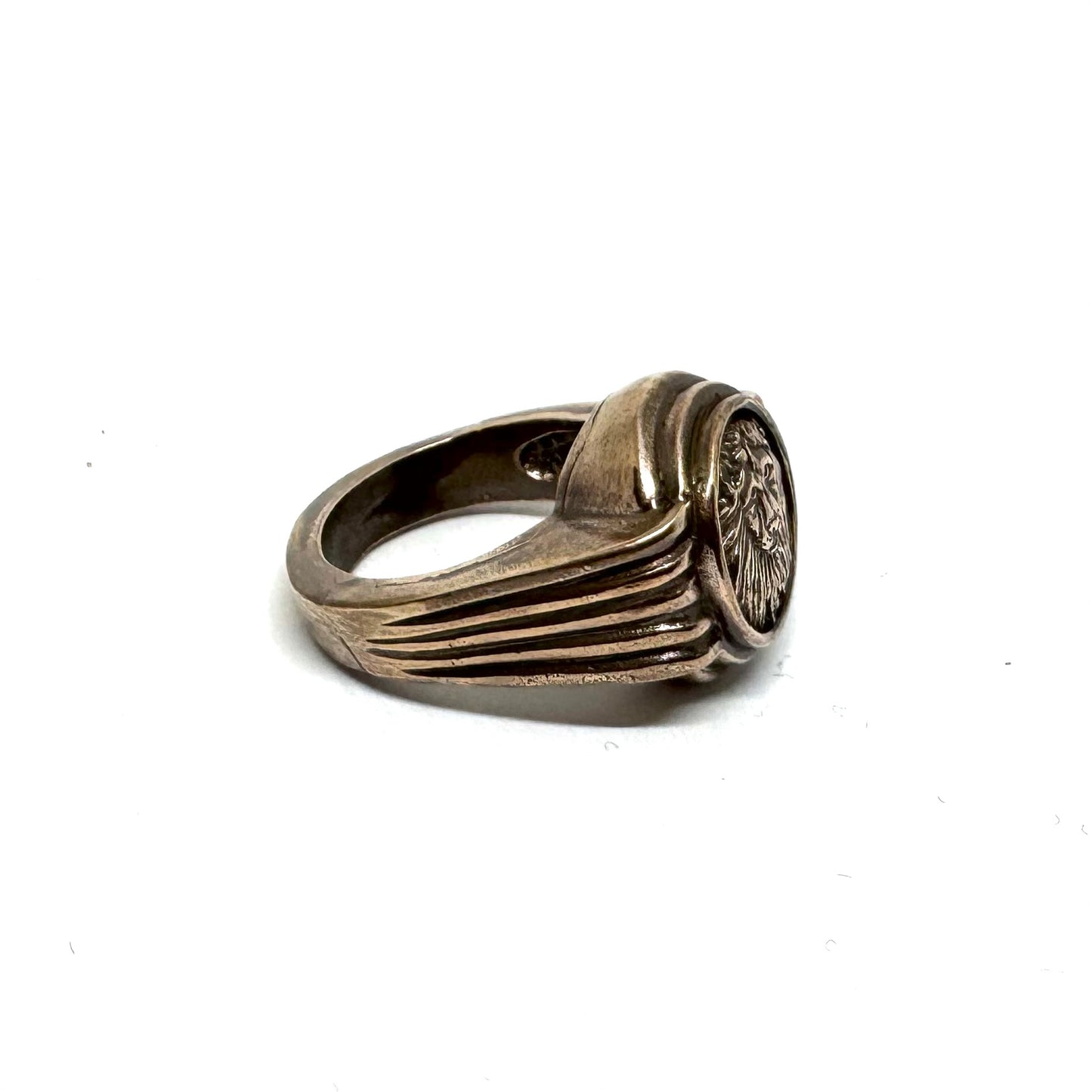 Lion Ring in Bronze