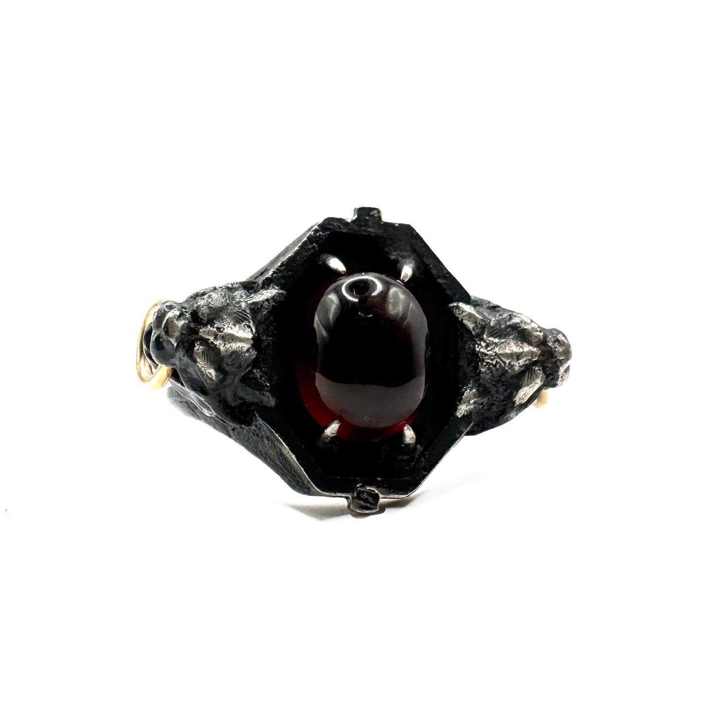 Garnet Sanctum Ring in Sterling Silver