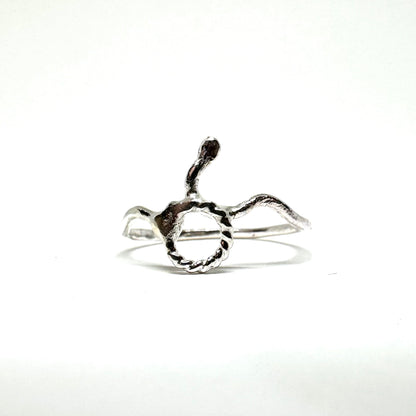 Snake Stacker in Sterling Silver