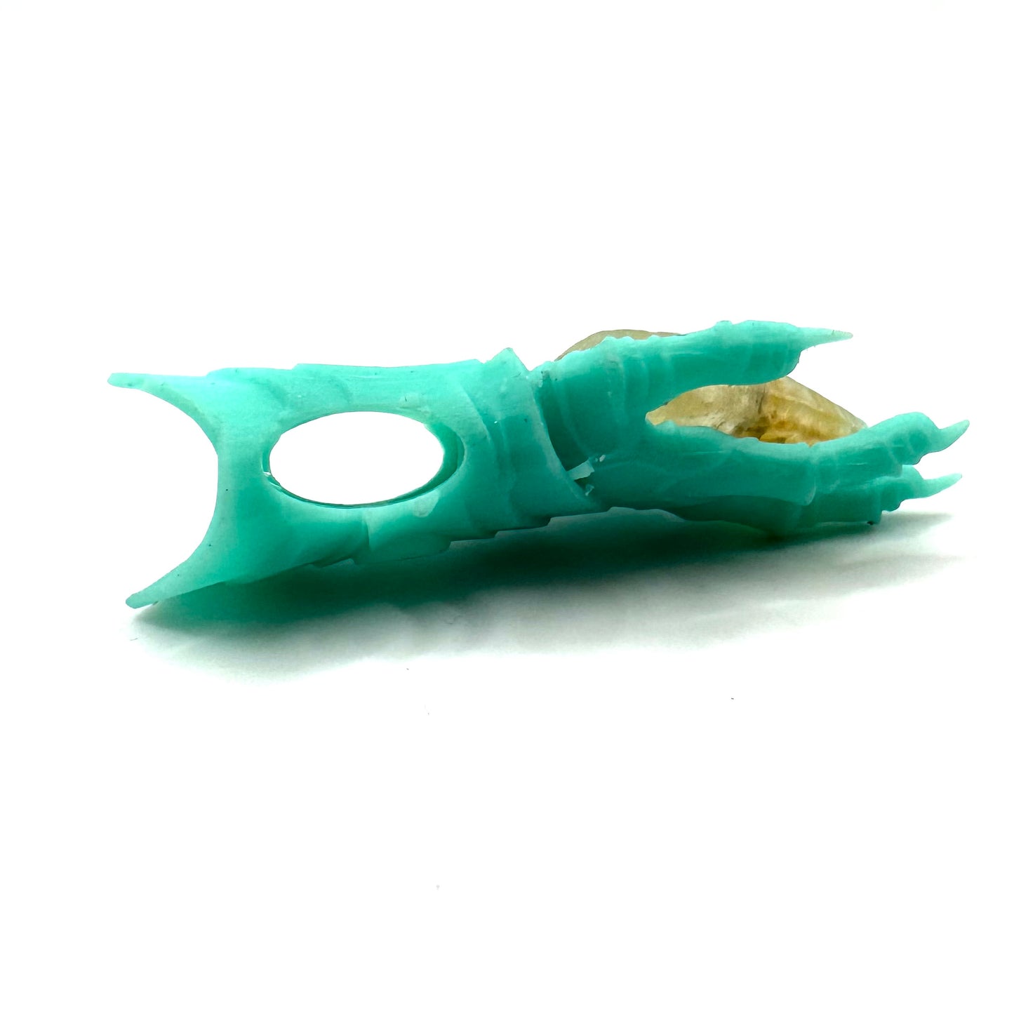 TO BE CAST -  Abaddon Smaller Pendant In sterling Silver And Yellow Sapphire And Black Onyx