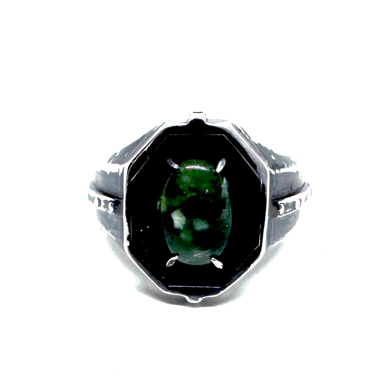 Ring of the Voidmage Set with Chrome Chalcedony Ring in Sterling Silver