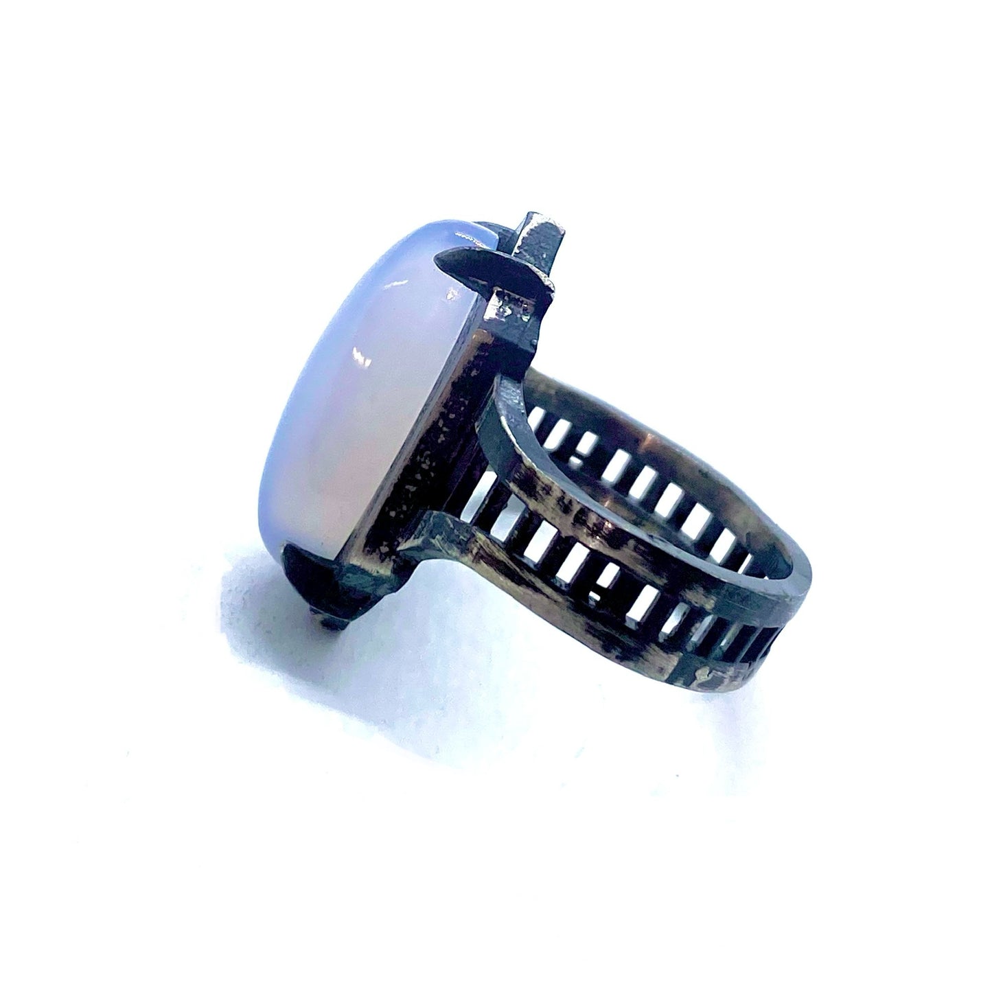 Guardian’s Chalcedony Ring in Sterling Silver