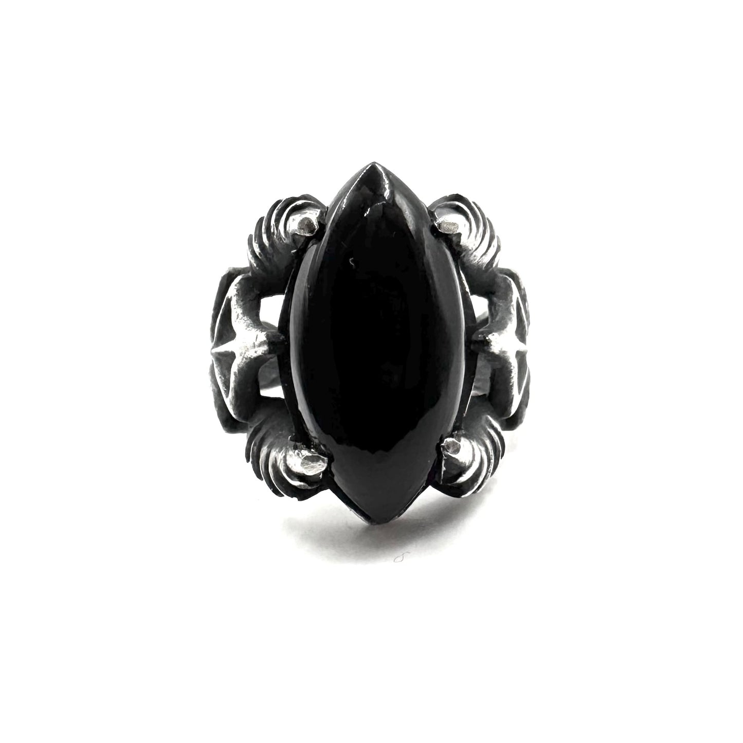PREORDER - Abaddon Ring With Black Onyx In Sterling SIlver