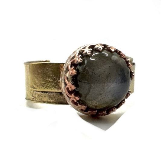 Arcane Wisdom With Labradorite in Bronze