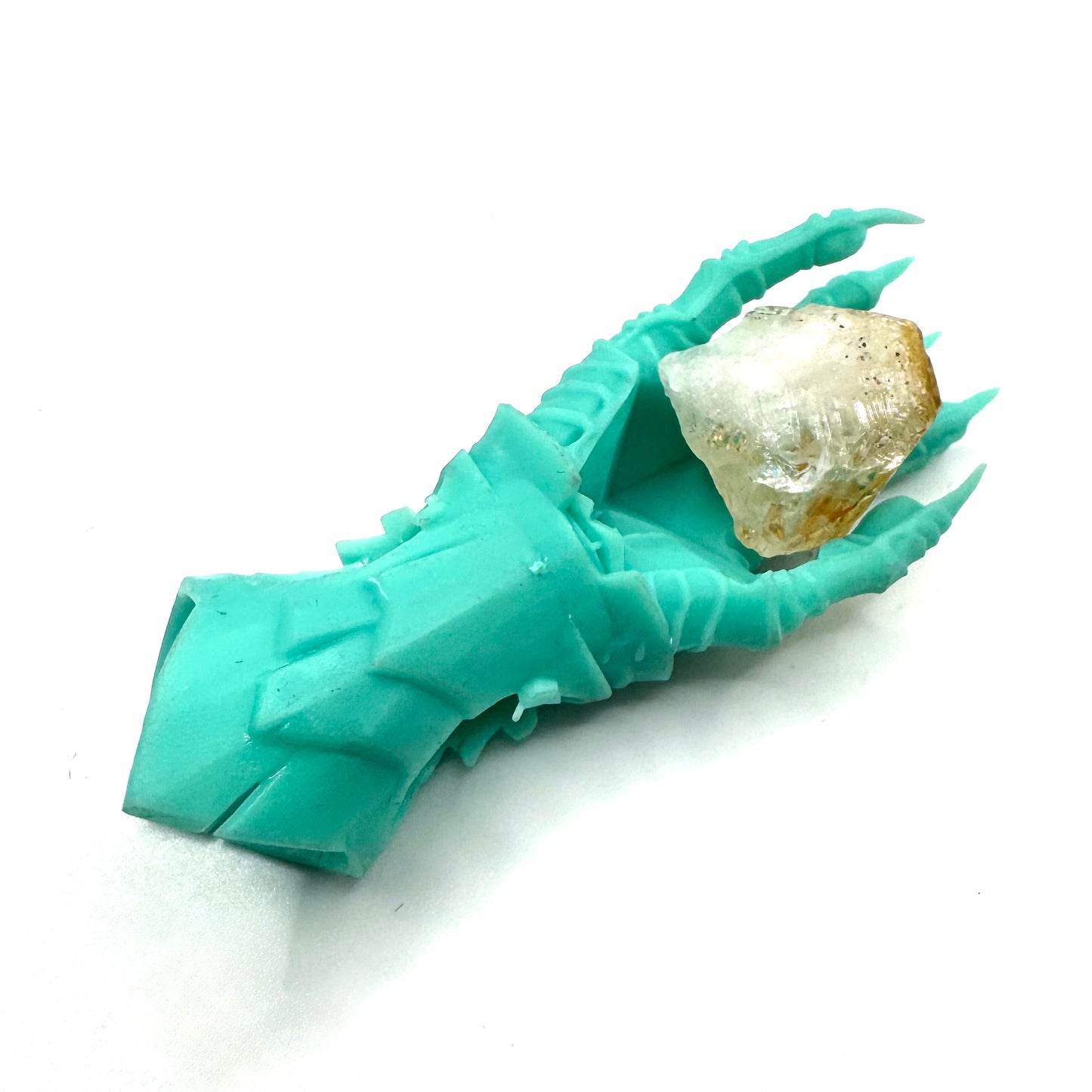 TO BE CAST -  Abaddon Pendant In sterling Silver and Citrine And Green Onyx