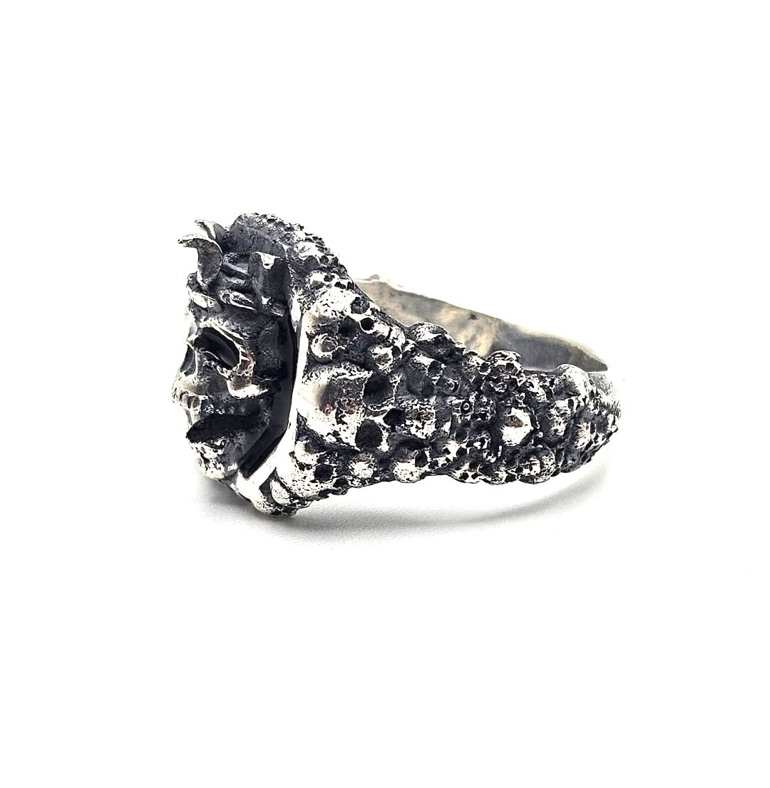 The Serpent’s King Ring In Sterling Silver