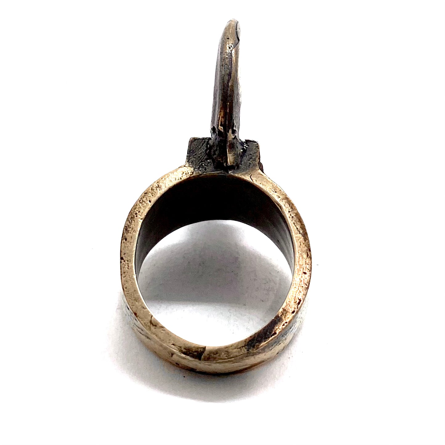Bronze Brutalist Ring