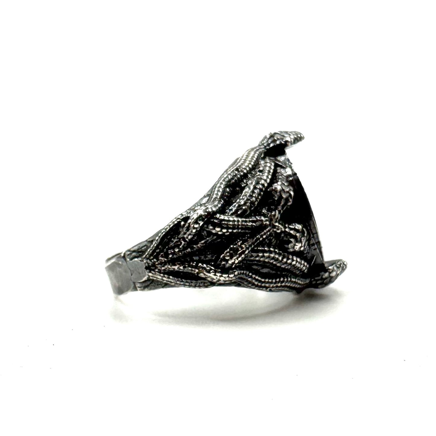 Medusa Pentacle Ring in Sterling Silver