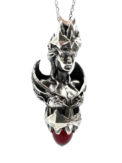 Lilith Talisman Pendant With Garnet