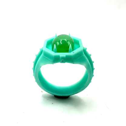 TO BE CAST - Citadel Signet Ring With Chrysoprase In sterling Silver