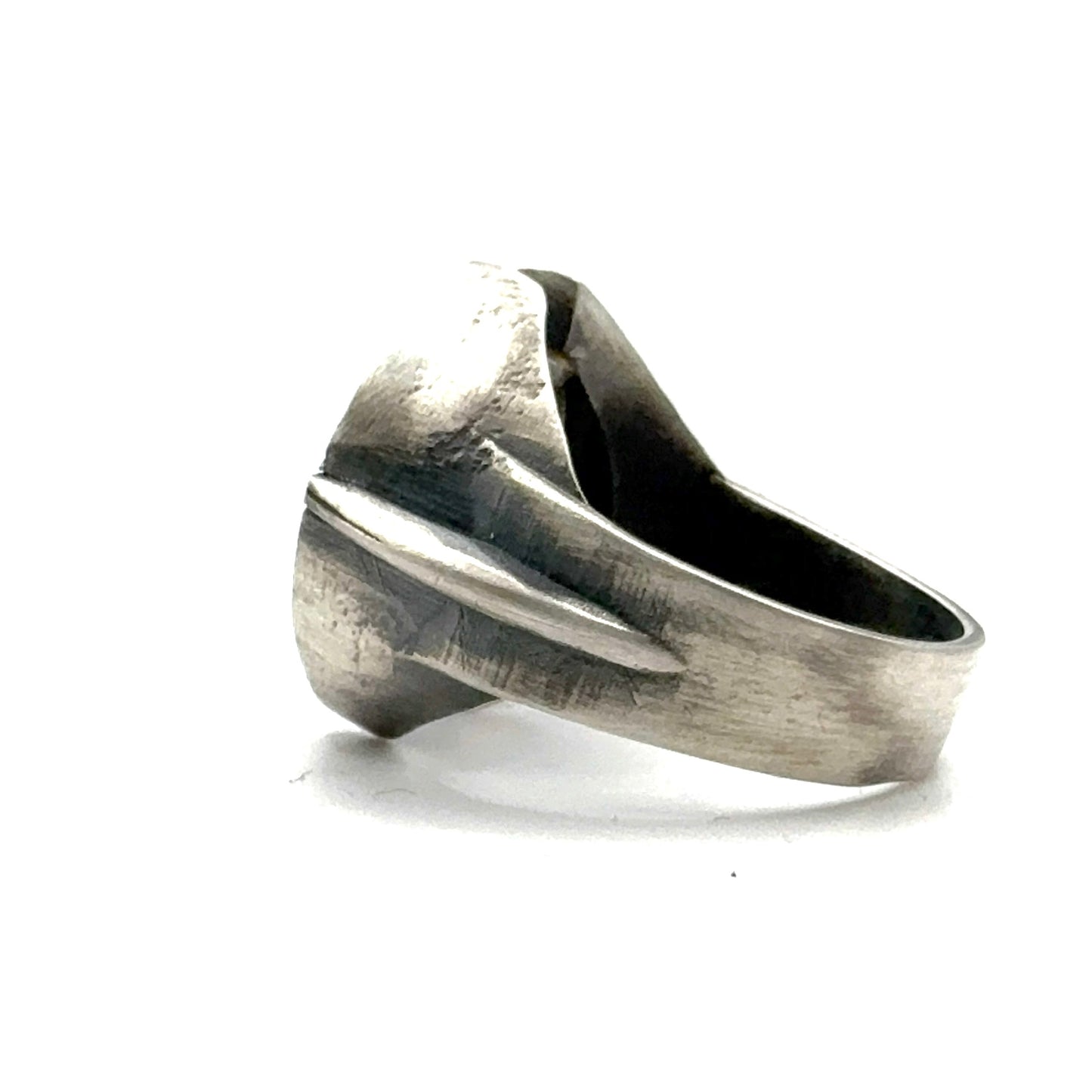 Opal Spine Ring in Sterling Silver