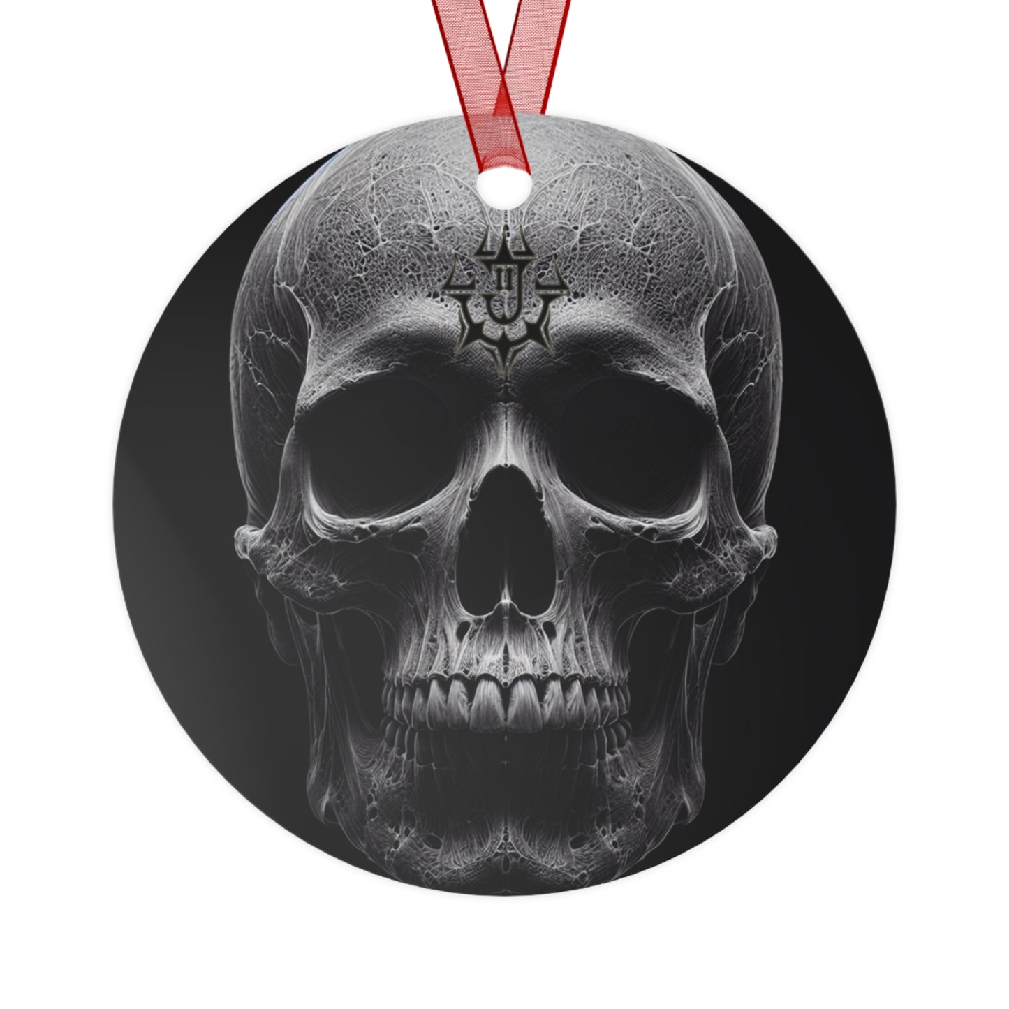 In Goth We Trust - Metal Ornament