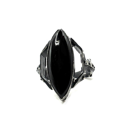 Citadel Ring With Talon Onyx in Sterling Silver