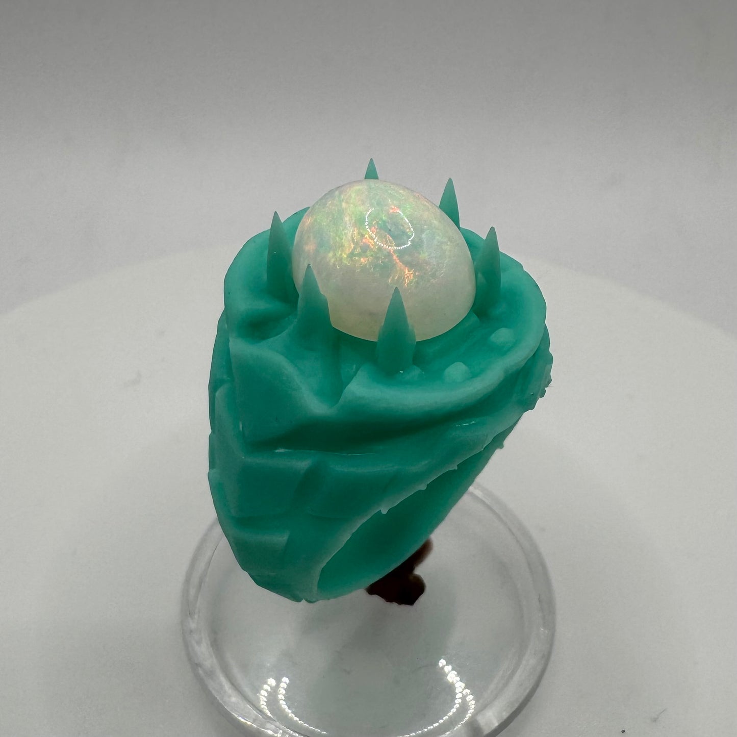 TO BE CAST - Medieval Fantasy Opal Ring In sterling Silver