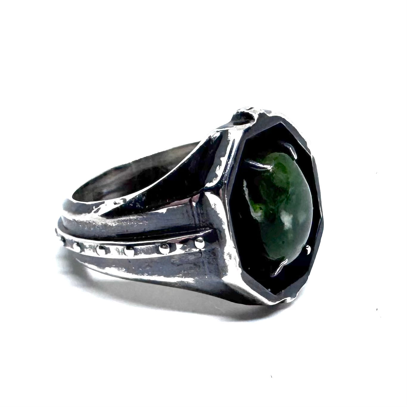 Ring of the Voidmage Set with Chrome Chalcedony Ring in Sterling Silver