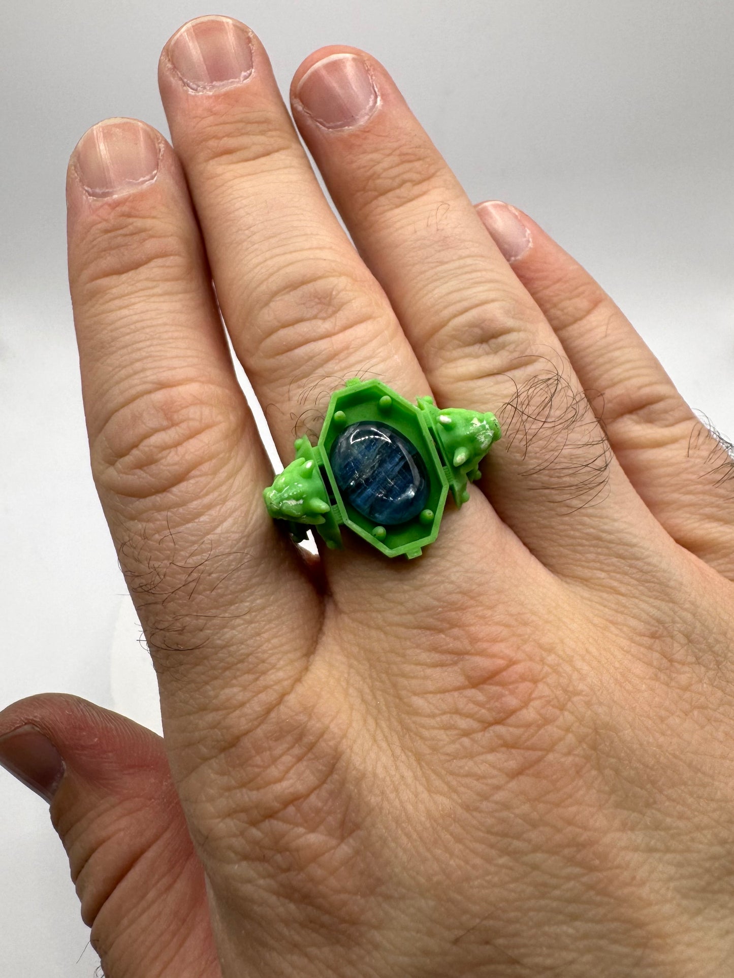 TO BE CAST - Sentinel Signet Ring With Kyanite In sterling Silver