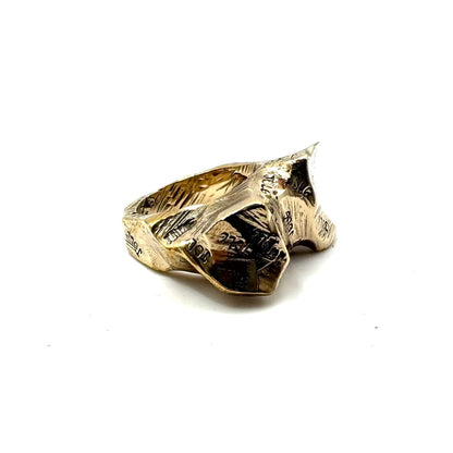 Modern Ring in Bronze