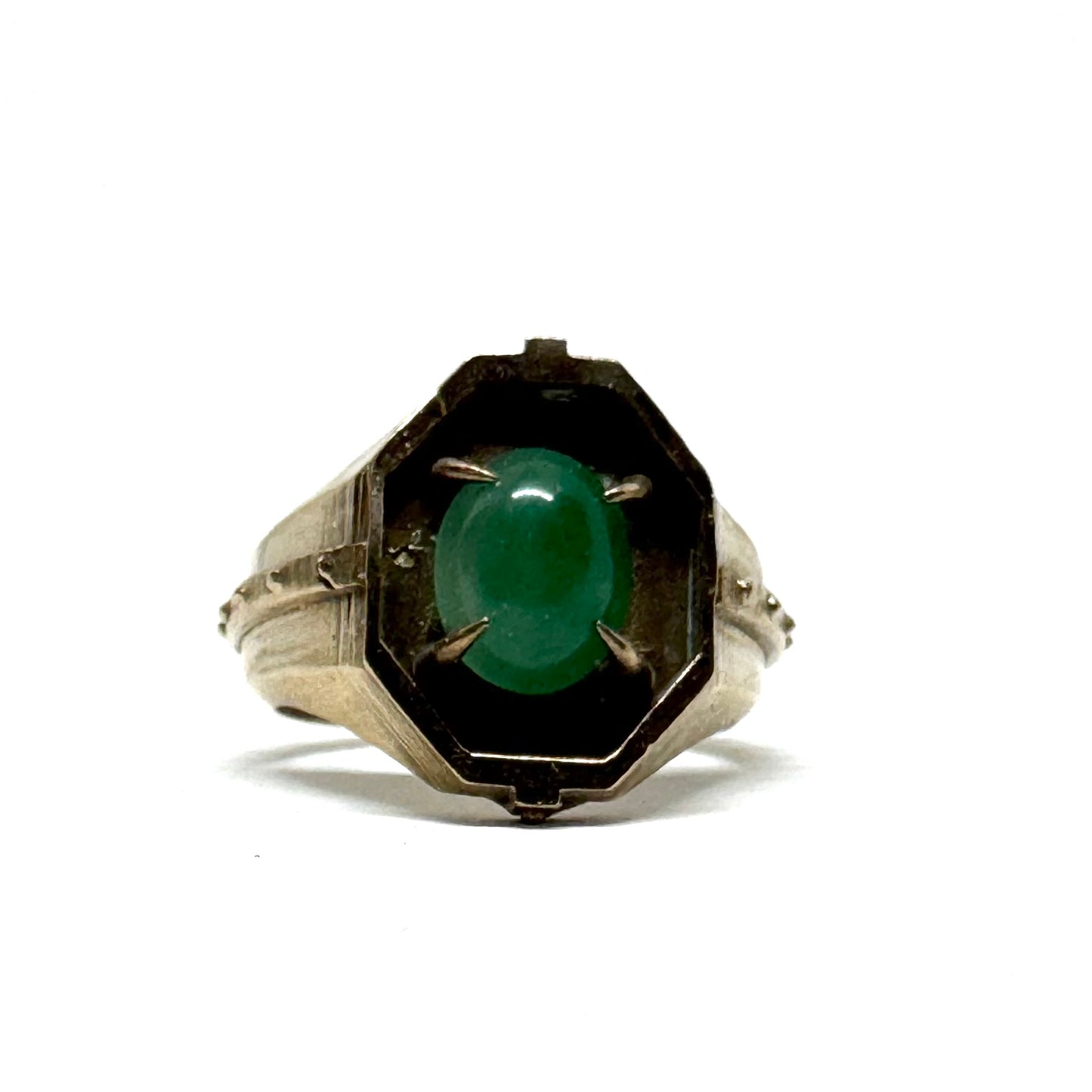 Citadel Ring With Aventurine in Bronze