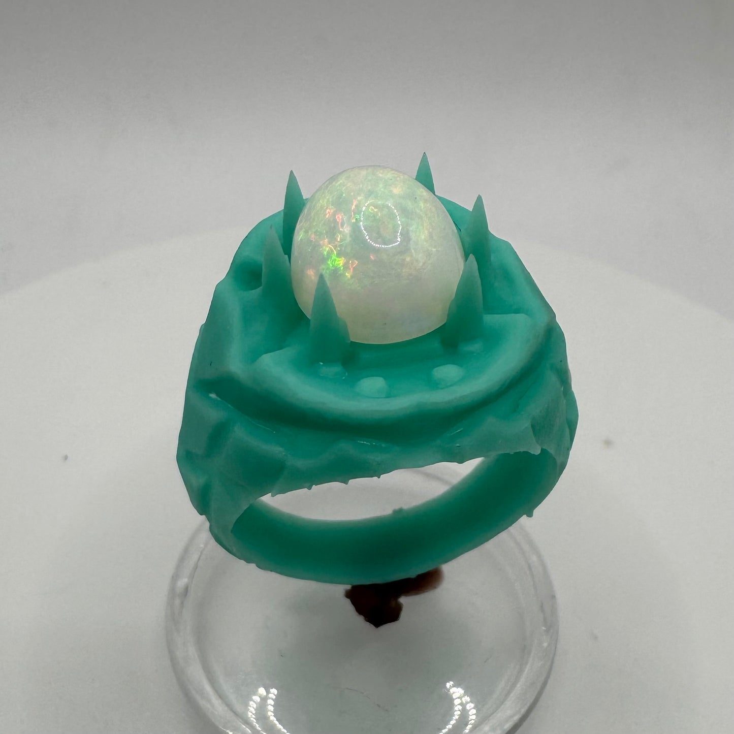 TO BE CAST - Medieval Fantasy Opal Ring In sterling Silver