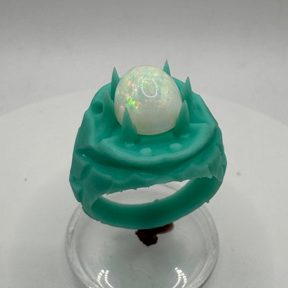 TO BE CAST - Medieval Fantasy Opal Ring In sterling Silver