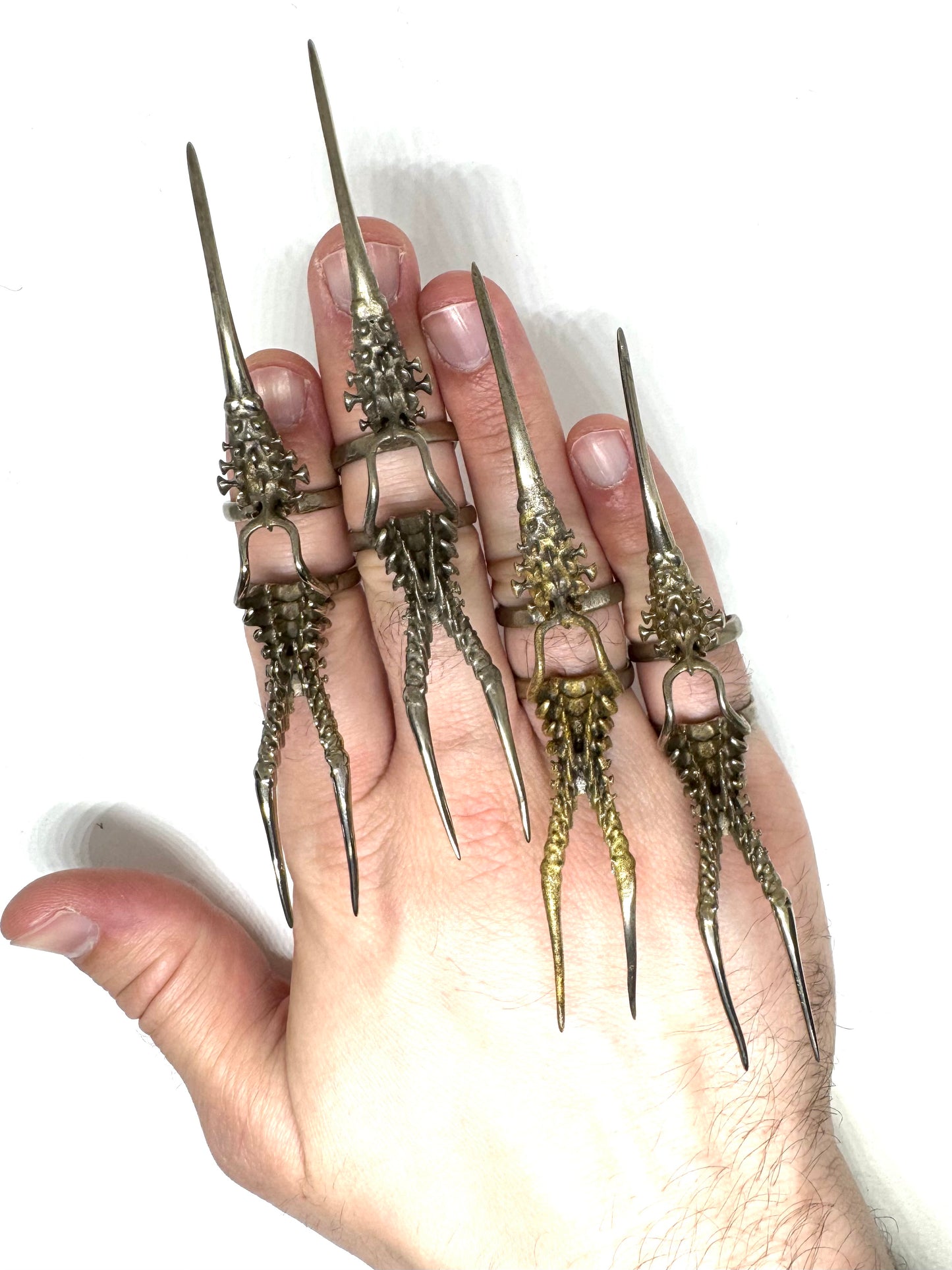 Spines Bronze Brutalist Ring