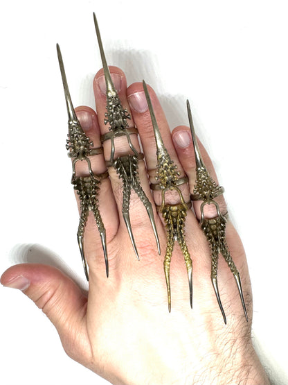 Spines Bronze Brutalist Ring