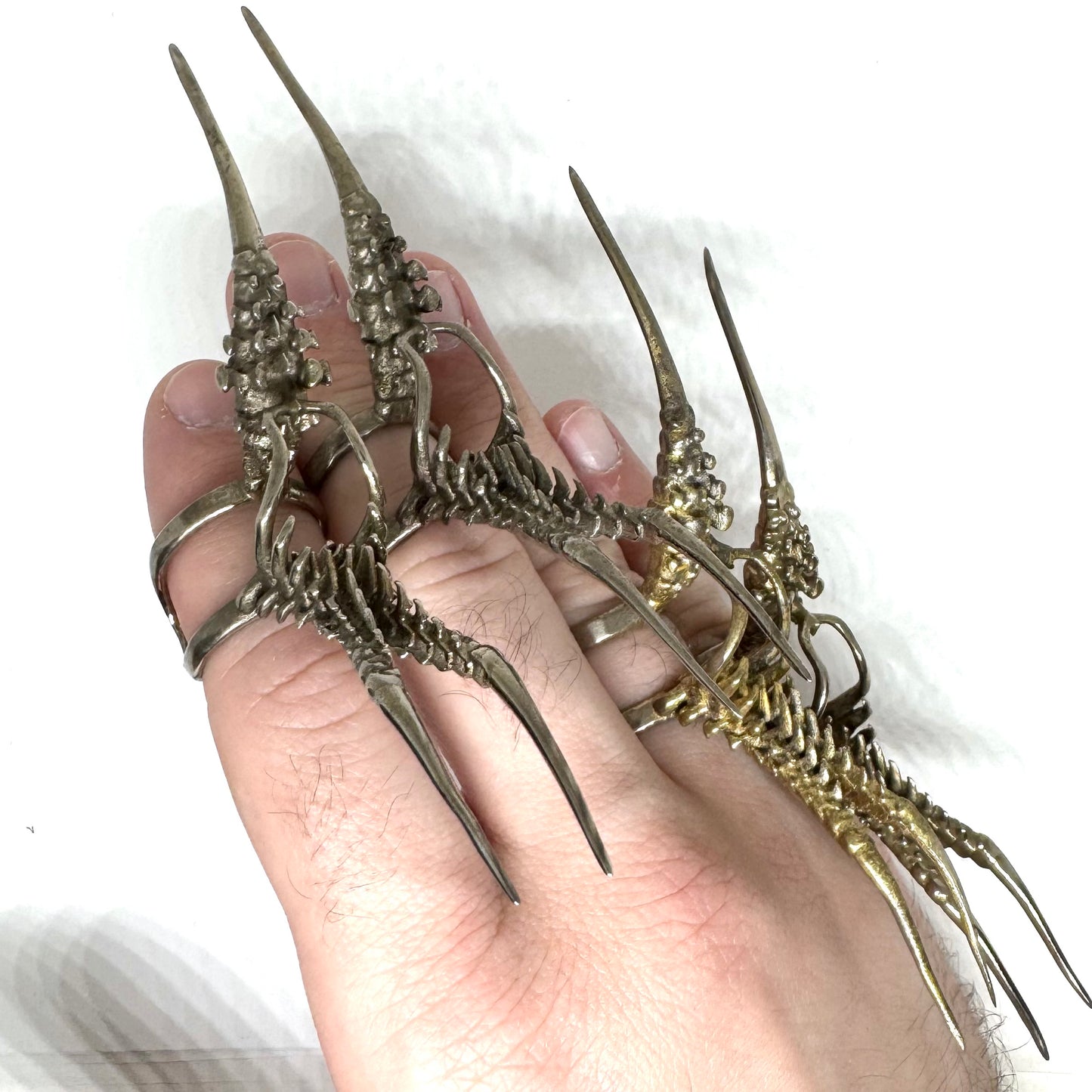 Spines Bronze Brutalist Ring