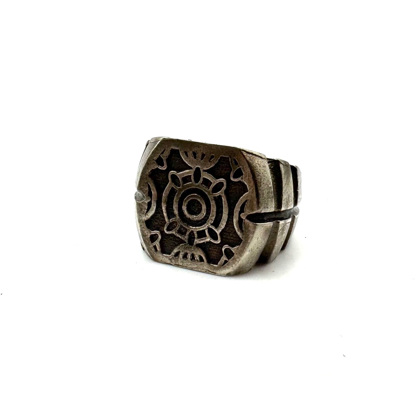 Bharat Ring in White Bronze