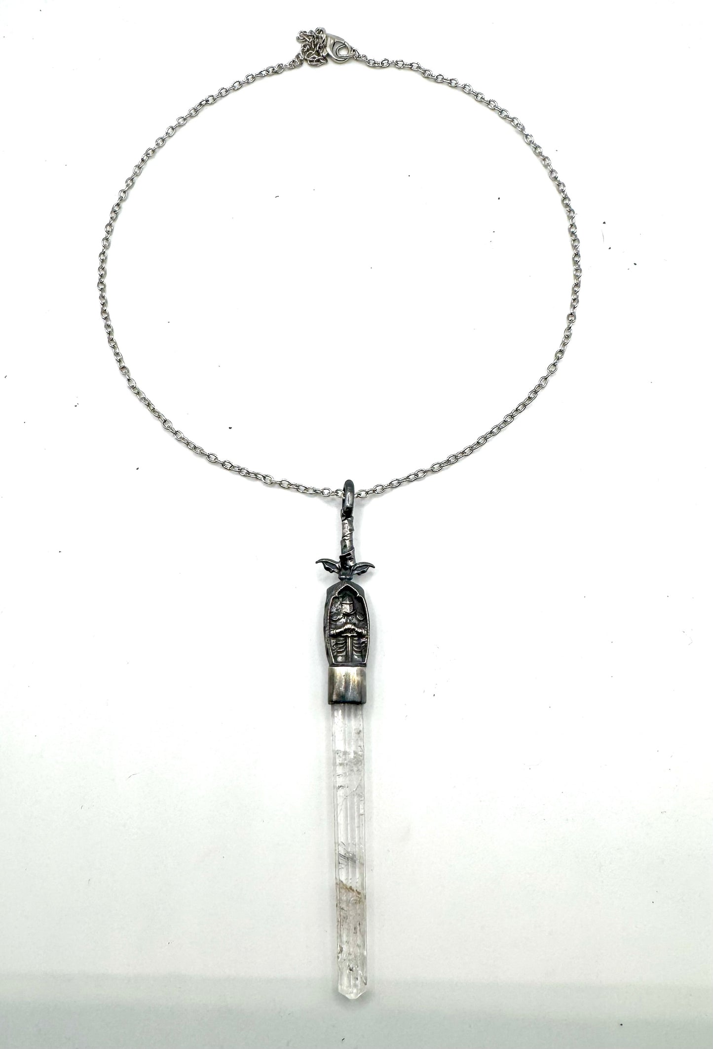 The Pendragon Pendant With Lemurian Quartz In Sterling Silver