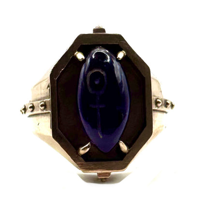 Citadel Ring With Amethyst in Bronze