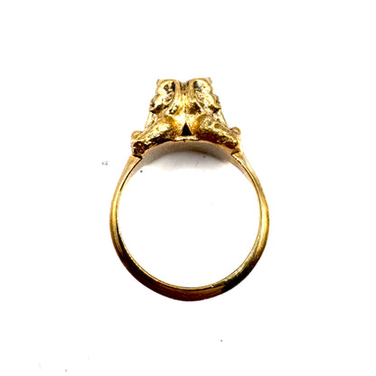 Modern Ring in Bronze