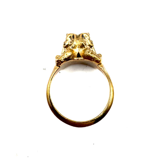 Modern Ring in Bronze