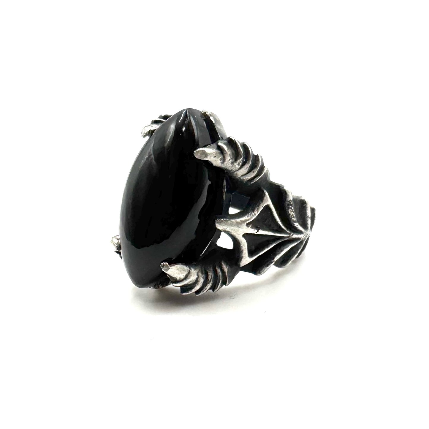 PREORDER - Abaddon Ring With Black Onyx In Sterling SIlver