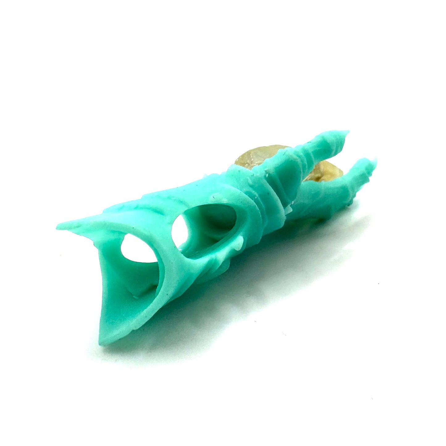 TO BE CAST -  Abaddon Smaller Pendant In sterling Silver And Yellow Sapphire And Black Onyx