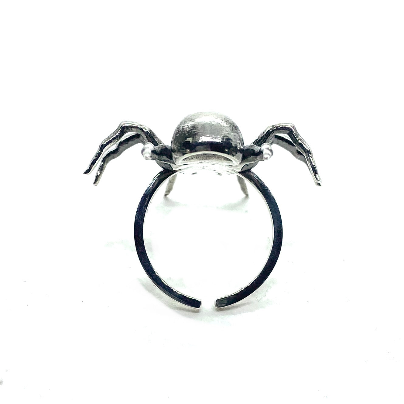 Spider Skull Ring Sterling Silver