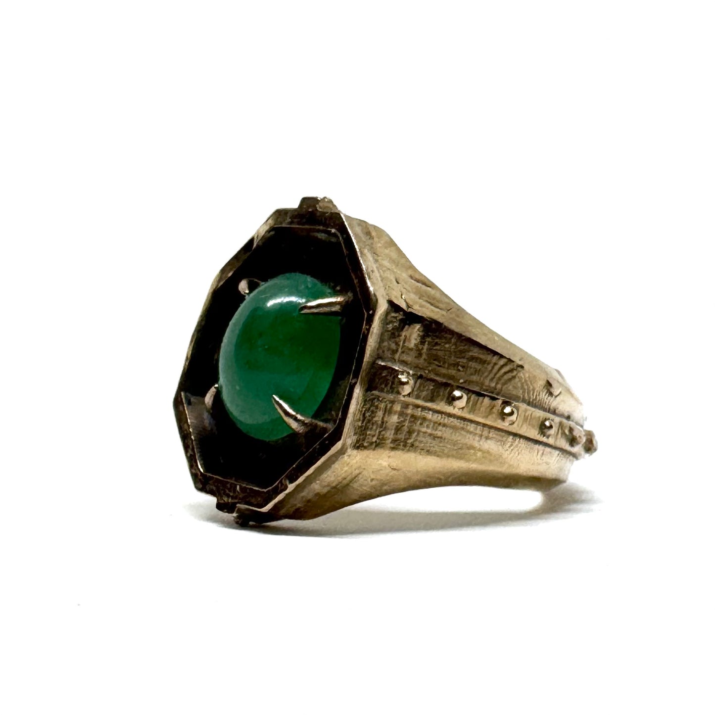Citadel Ring With Aventurine in Bronze