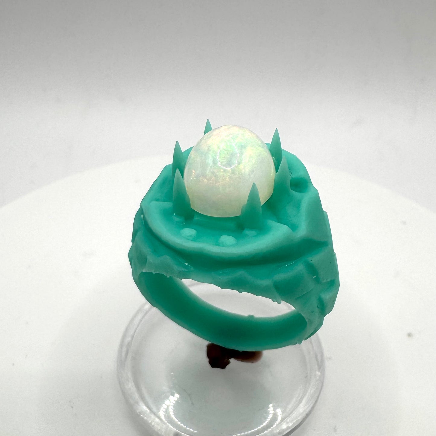 TO BE CAST - Medieval Fantasy Opal Ring In sterling Silver