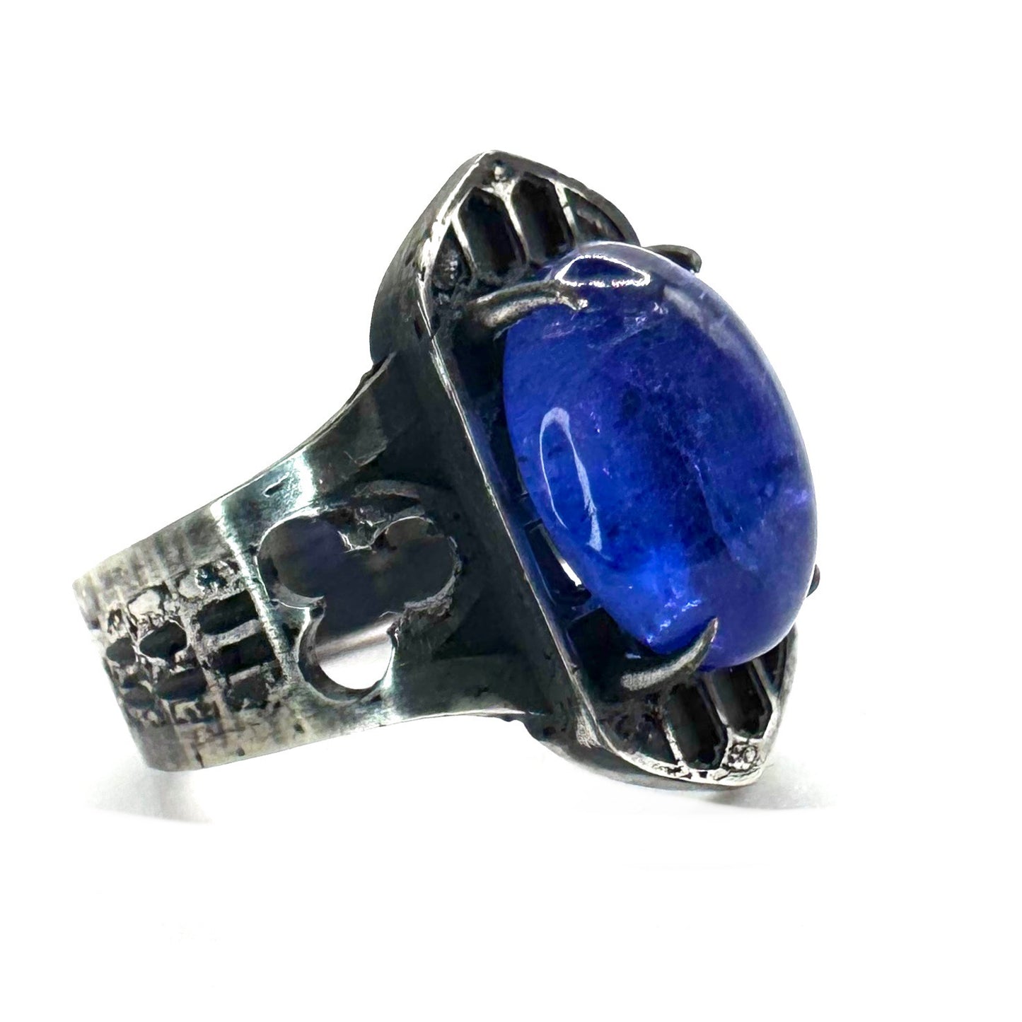 The Oracle Ring With Tanzanite in Sterling Silver