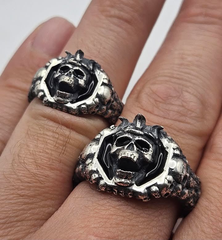 The Serpent’s King Ring In Sterling Silver