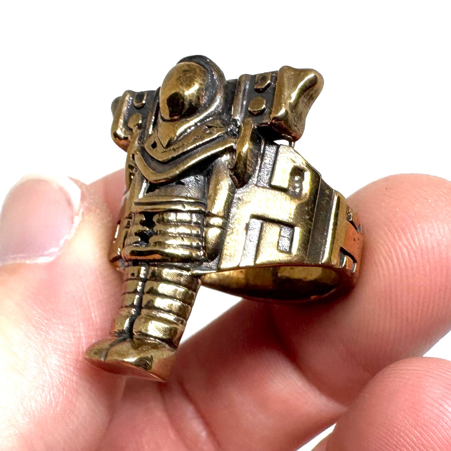Ancient Origins Astronaut Ring In Bronze